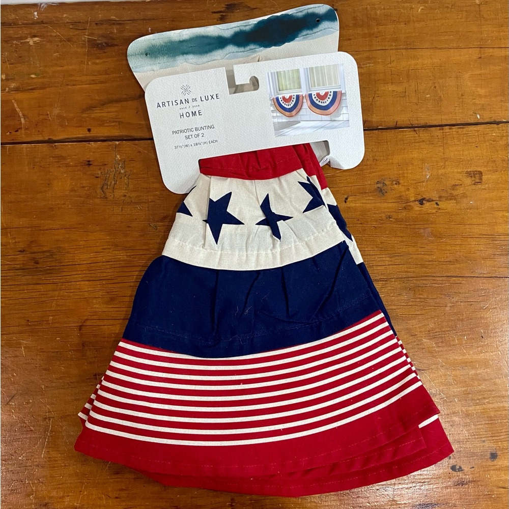 Set of 2 Patriotic Bunting